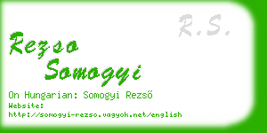 rezso somogyi business card